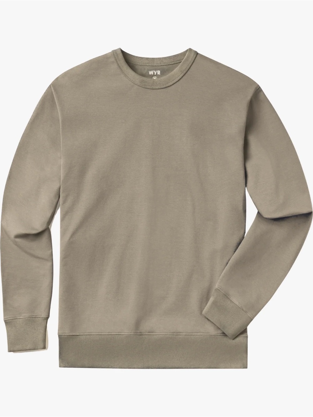 WYR Wear Men's Relaxed Crewneck Sweater in Earth color
